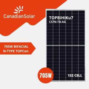 Tấm pin năng lượng mặt trời canadian 705W