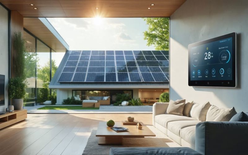 Lắp đặt Smart home kết nối điện mặt trời